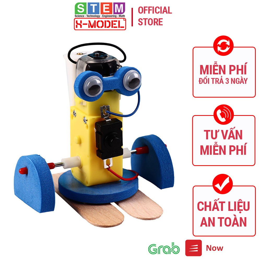 Bộ mô hình robot đi bộ điện tự chạy bằng pin ST75 cho bé lắp ráp X- MODEL, Đồ chơi tự làm DIY| Giáo dục STEM, STEAM - Đồ chơi khoa học | http://amthuc247.net