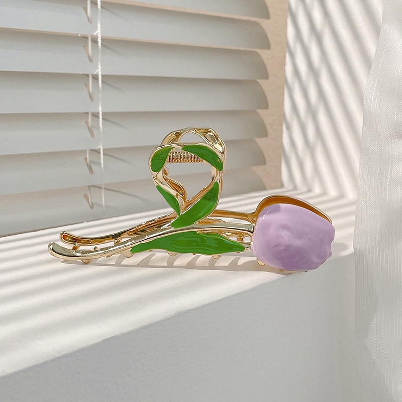 Kẹp Tóc Hình Hoa Tulip Thời Trang Cao Cấp Cho Nữ