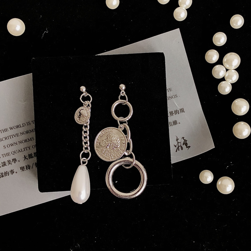 Khuyên Tai Dáng Dài Đính Ngọc Trai Phong Cách Hàn Quốc 22642 Mới