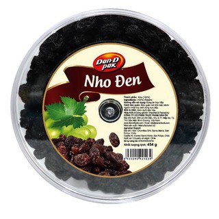 Nho đen Chile 454gr DAN D PAK 100% TỰ NHIÊN, không chất bảo quản, bổ sung canxi, vitamin và khoáng chất cần thiết cho cơ
