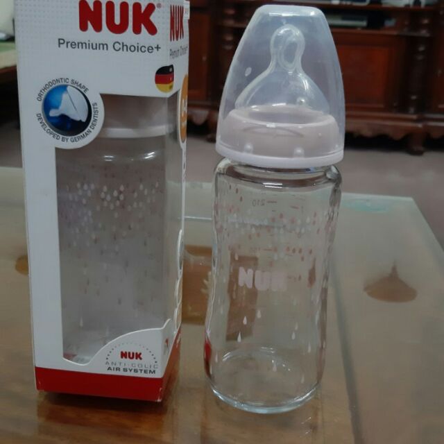 Bình sữa nuk thủy tinh 240ml