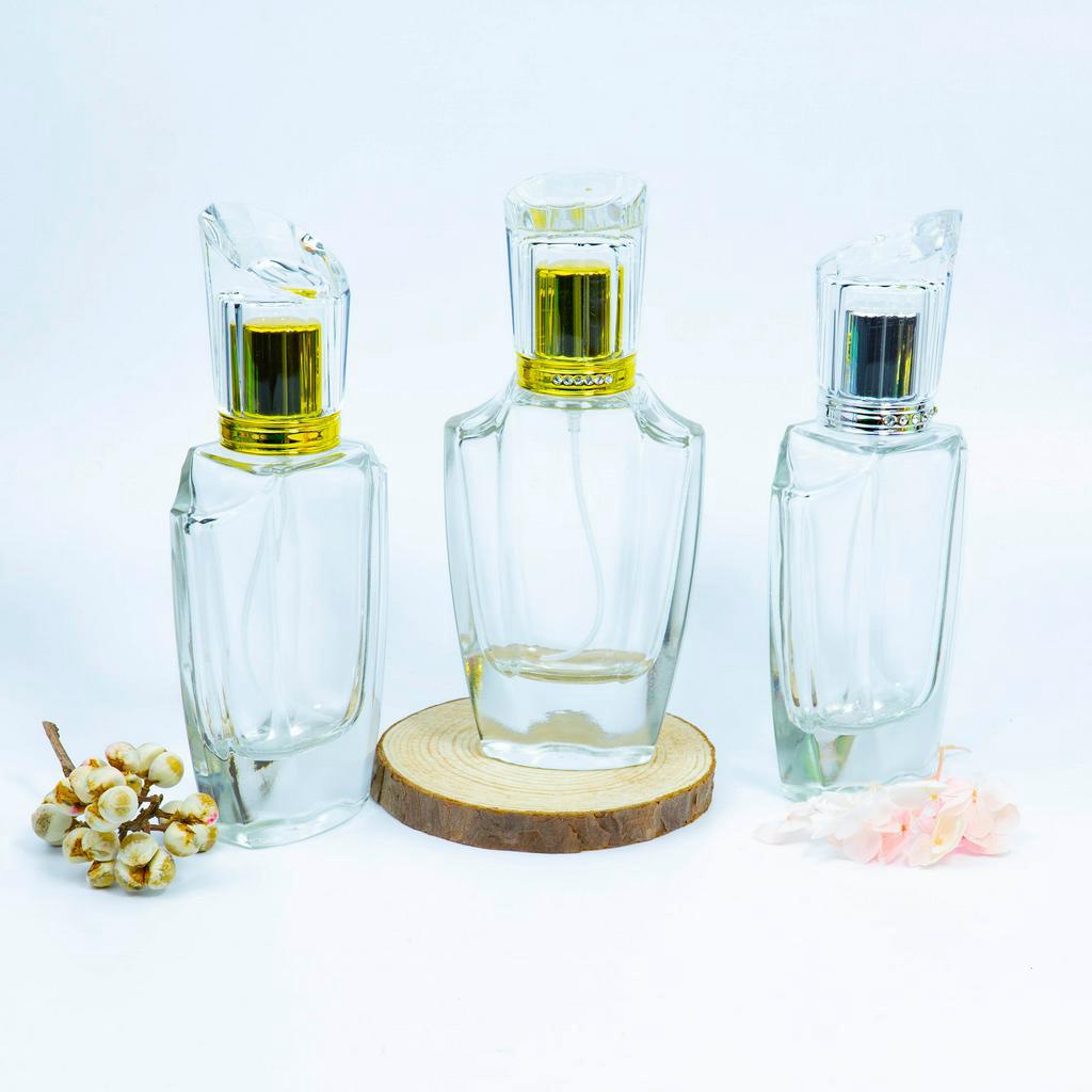 Chai lọ chiết nước hoa thủy tinh mẫu cúp 50ml dạng xịt phun sương