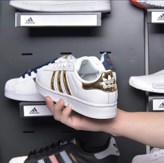 XẢ KHO THANH LÝ [Sẵn] ADIDAS SUPERSTAR GOLD giày thể thao cao cấp dành cho nam và nữ [XIÊU RẺ]