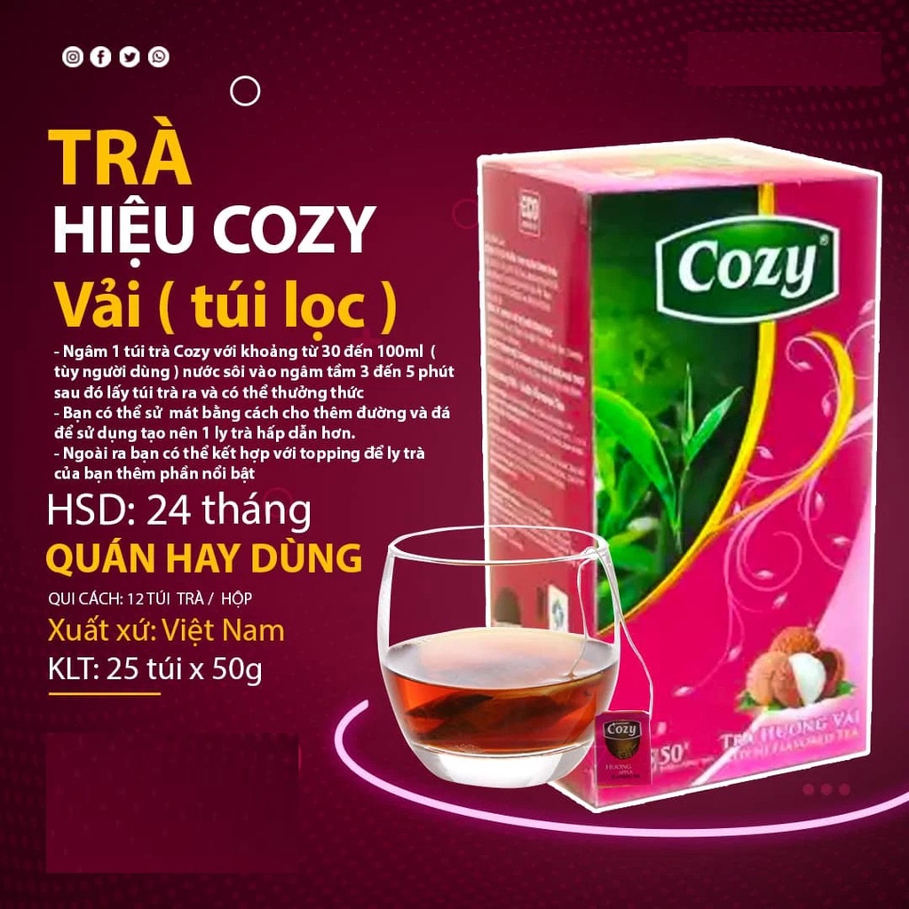 Trà cozy vải