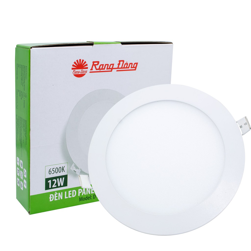 [Mã LIFEHOT1505 giảm 10% đơn 99K] Đèn LED Panel tròn mỏng 135/12W Rạng Đông D PT04L 135/12W