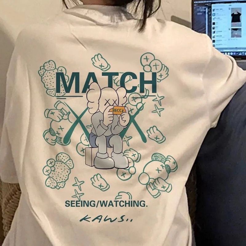 Áo thun tay lỡ unisex MATCH