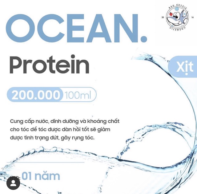 OCEAN XỊT DƯỠNG TÓC  tặng gelmicoco