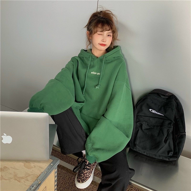 [ Rẻ vô địch ] Áo hoodie form rộng mũ hai lớp - Alon arc