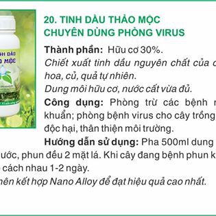 TINH DẦU THẢO MỘC HLC 500ML - ĐẶC TRỊ NẤM, VI KHUẨN, PHẤN TRẮNG TRÊN CÁC LOẠI CÂY TRỒNG