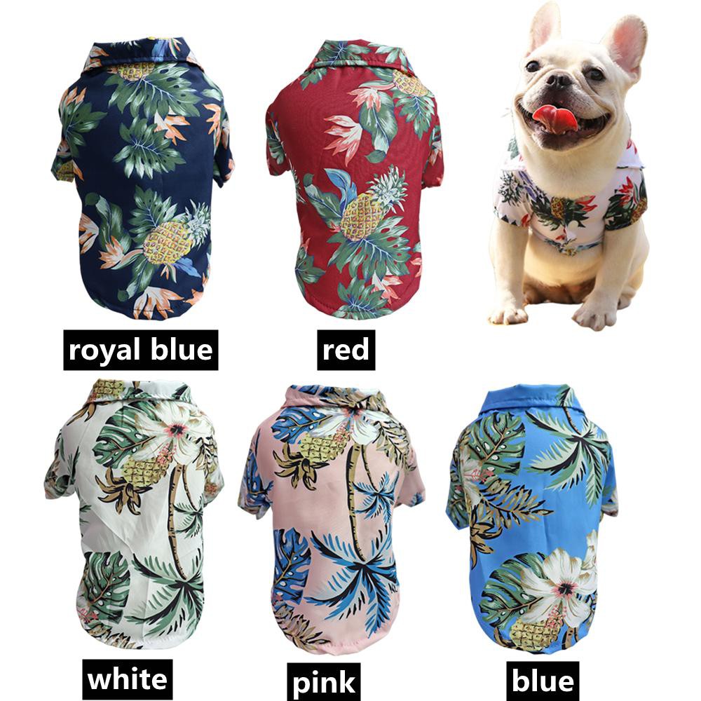 Áo Thun In Họa Tiết Cây Dừa Dành Cho Thú Cưng