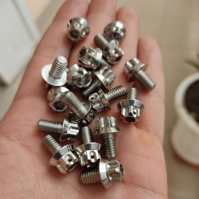 ốc inox salaya Thái - 6li1 (m6x10) - gắn carte sên