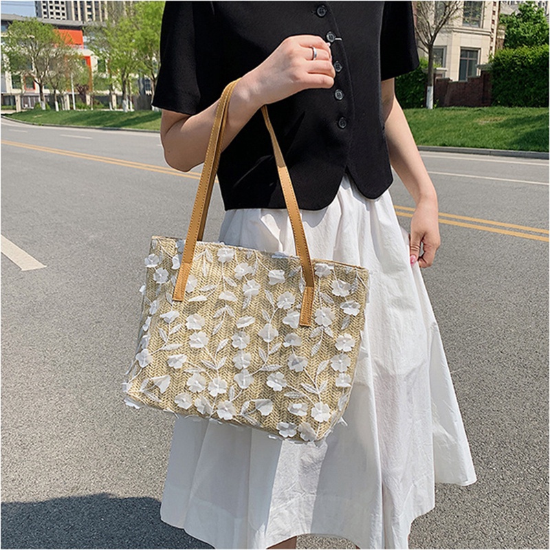 Túi đeo vai IELGY sức chứa lớn thêu thời trang cho nữ