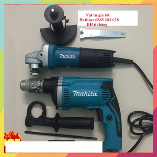 Bộ máy khoan makita điện 9556 + mài makita điện 1630