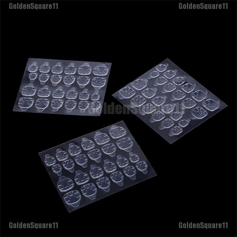 Bộ 5 Tấm / 24 Miếng Dán Móng Tay Giả Hai Mặt Tiện Dụng