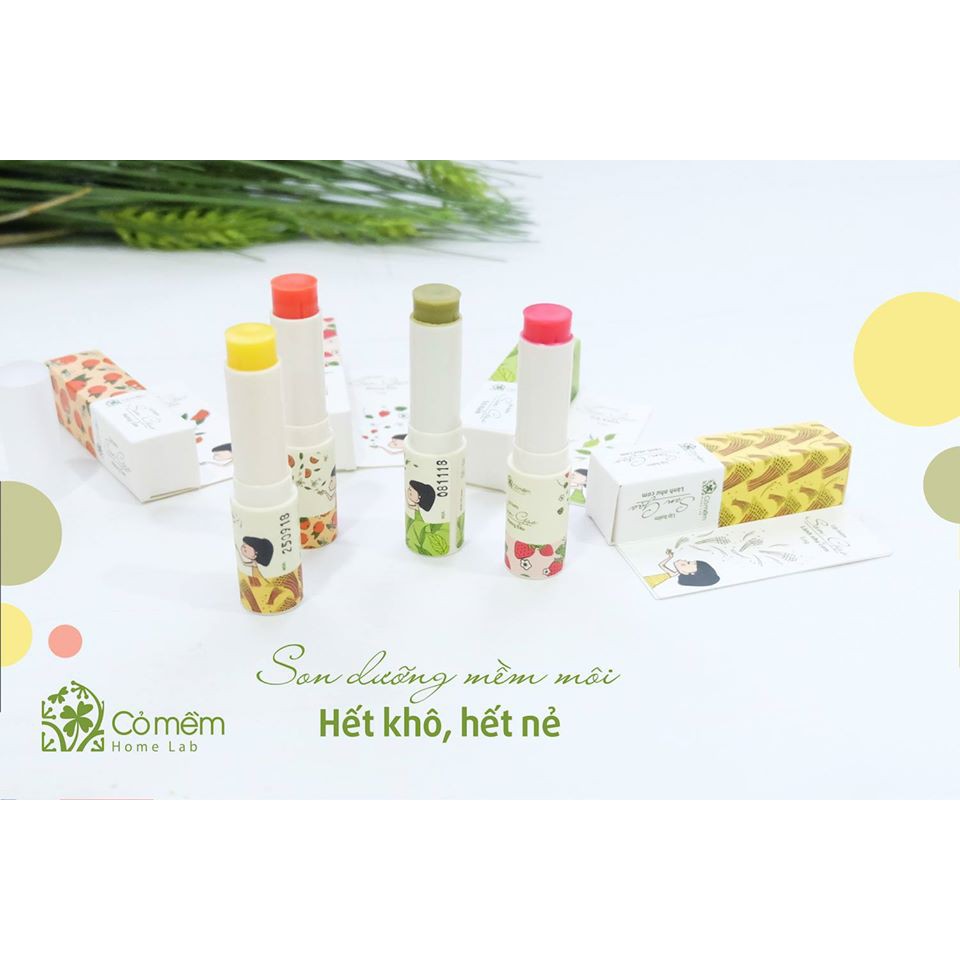 [Mã FMCG8 - 8% đơn 199K] Bộ Chăm Sóc Môi Xinh - Combo Môi Xinh (Son Lụa + Son Dưỡng) Cỏ Mềm | Thế Giới Skin Care