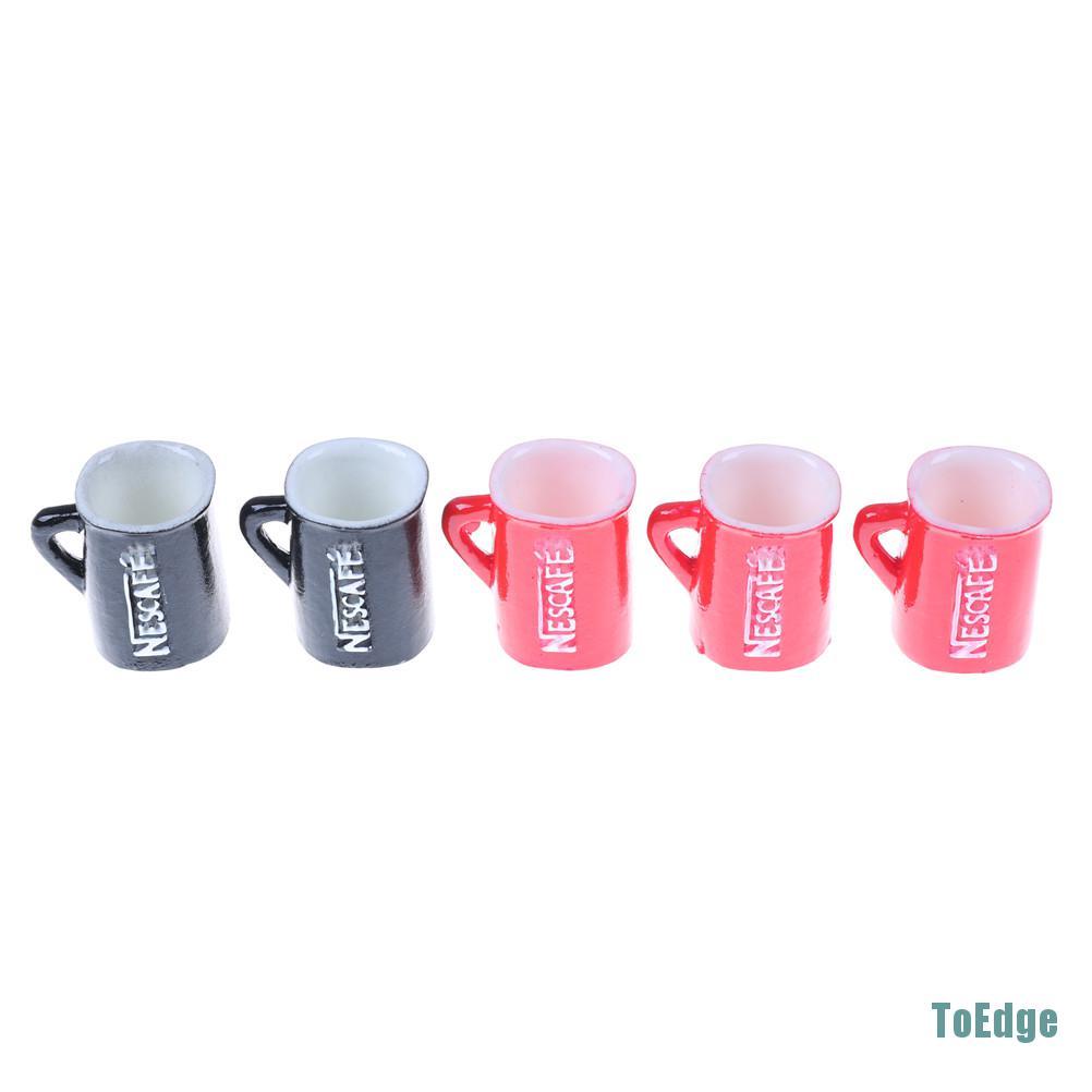 Set 5 Cốc Cà Phê Mini Trang Trí Nhà Búp Bê