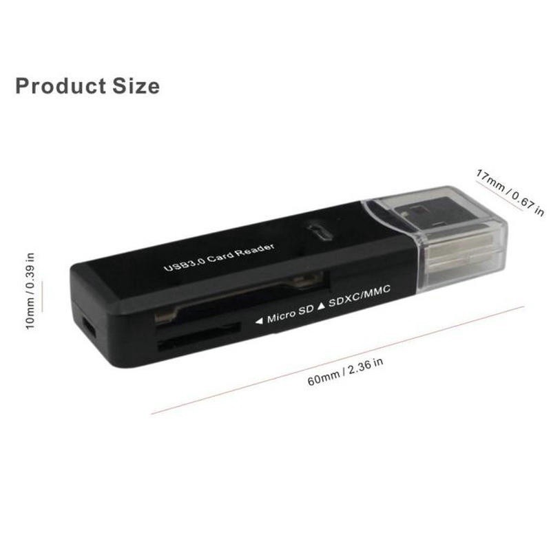 Đầu đọc thẻ nhớ mini 5Gbps USB 3.0 Micro SD / SDXC TF cho máy tính | BigBuy360 - bigbuy360.vn