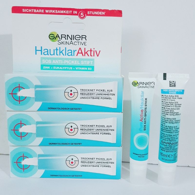 Bút chấm mụn Garnier Hautklar Aktiv Anti-Pickel Stift S.O.S - [HÀNG CHUẨN ĐỨC]