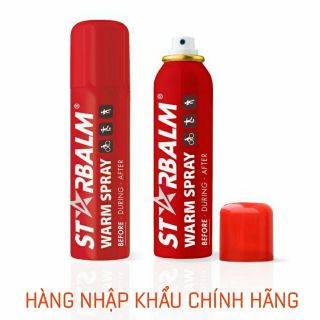 Chai xịt nóng Starbalm Warm Spray 150ml - Hàng nhập khẩu chính hãng