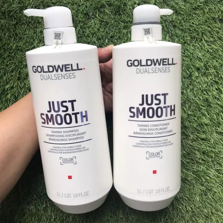 Bộ Dầu Gội Dầu Xả Suôn Mượt Goldwell Dualsenses Just Smooth 1000ml