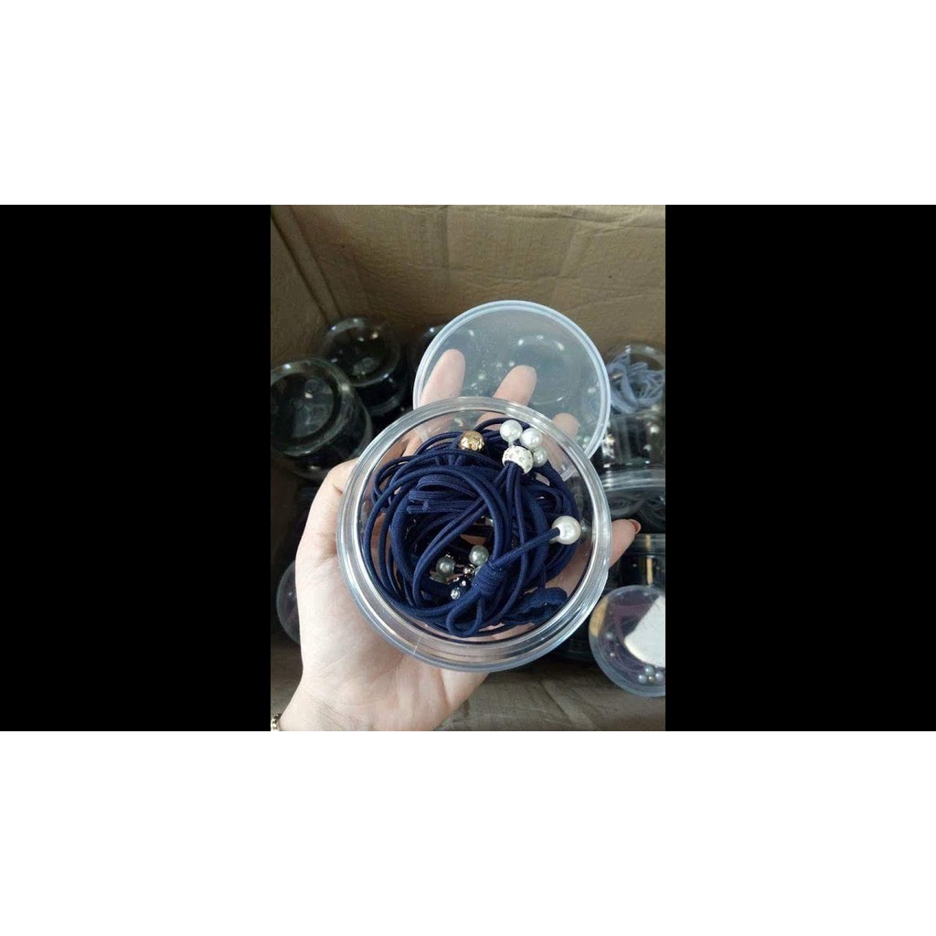 Hộp 12 chun buộc tóc Hàn Quốc 12 kiểu cute