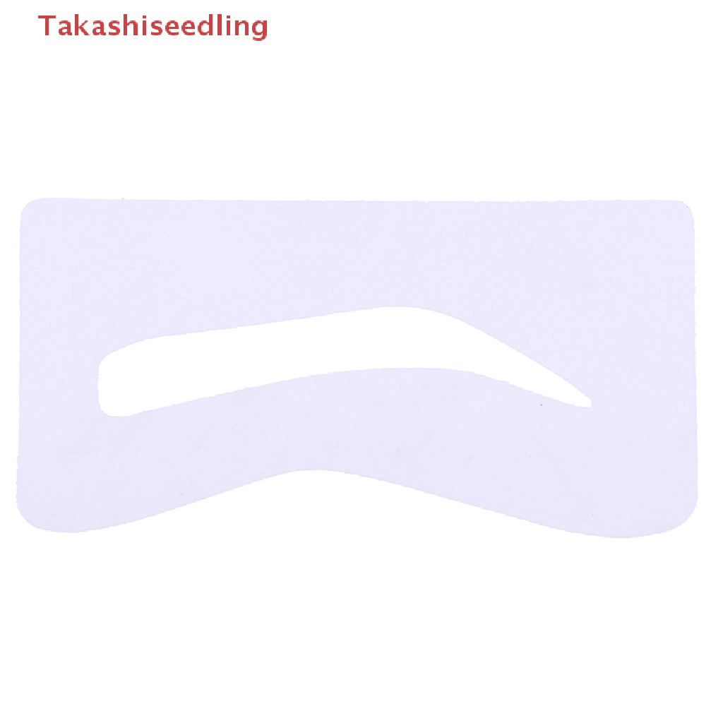 (Takashiseedling) 10 Pairs Eyebrow Shaper Shaping Stencil Grooming Charm Brow Card Template Makeup