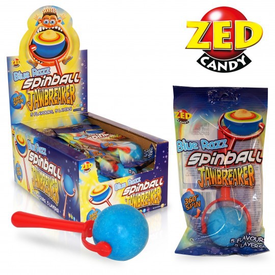 Kẹo Zed Candy Spinball Jawbreaker vị Việt quất 60gr