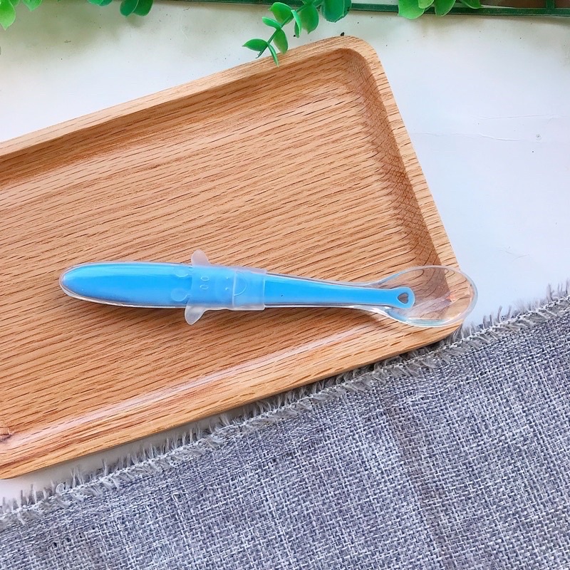 Thìa silicon đầu mềm cho bé ăn dặm