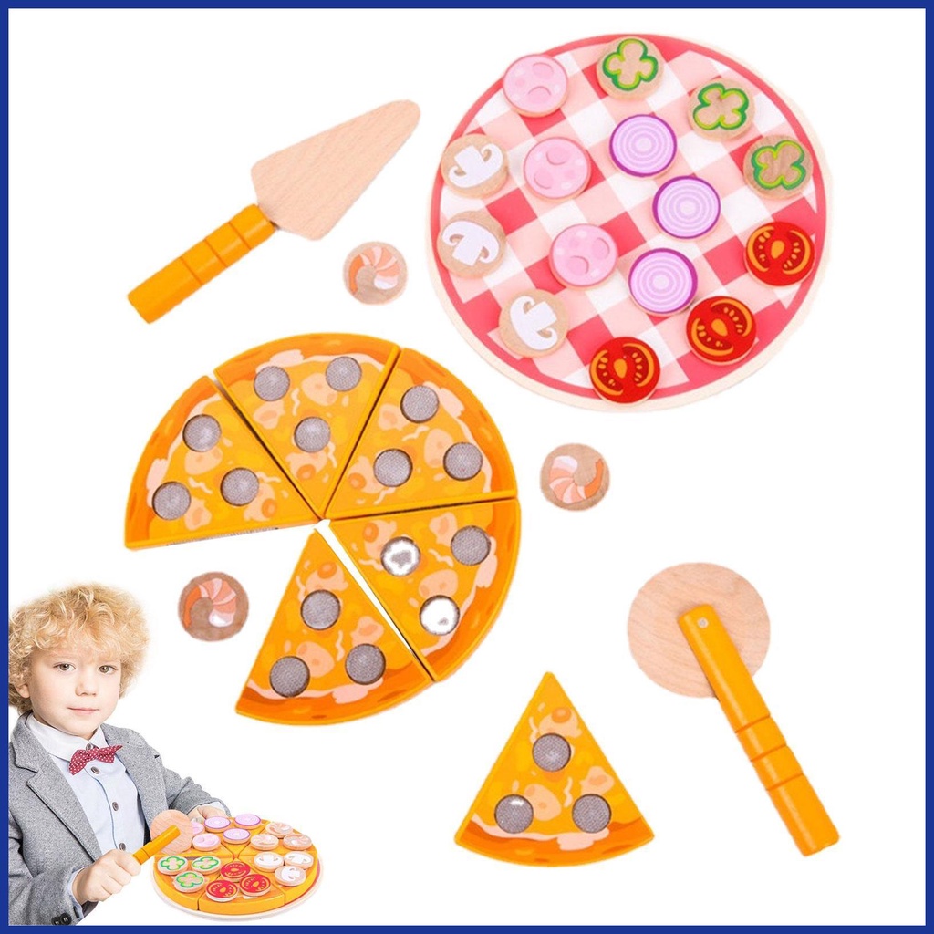 Bộ Đồ Chơi Cắt Bánh Pizza Bằng Nhựa Cho Bé