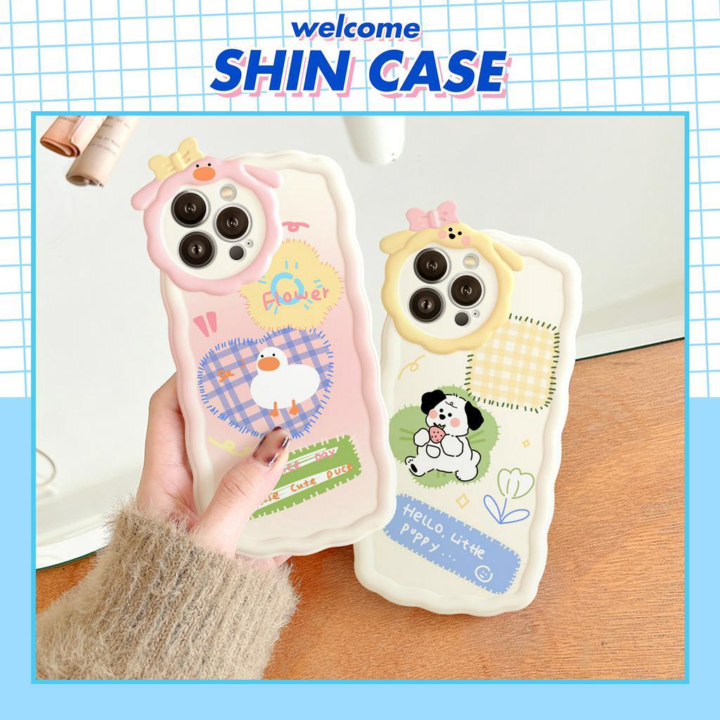 Ốp lưng iphone nơ lượn sóng Little Puppy 6/6plus/6s/6splus/7/7plus/8/8plus/x/xs/11/12/13/14/pro/max/promax/plus/shin