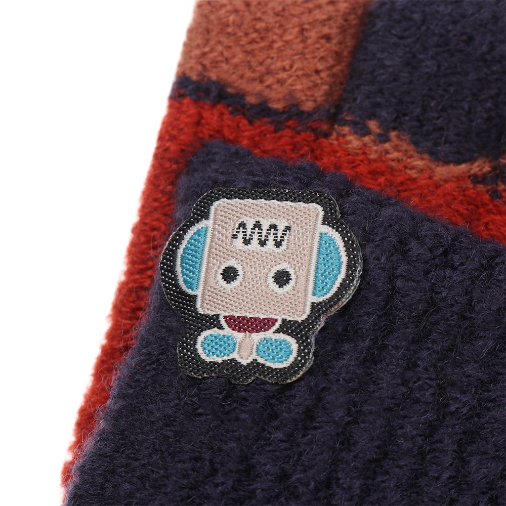 Găng tay dệt kim hở ngón giữ ấm phong cách mùa đông thời trang dễ thương cho học sinh