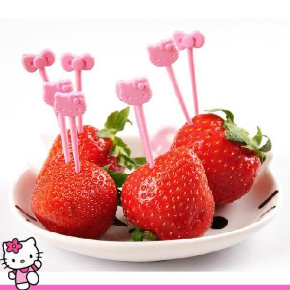 🌸🌸Tăm ăn trái cây Hello Kitty🌸🌸