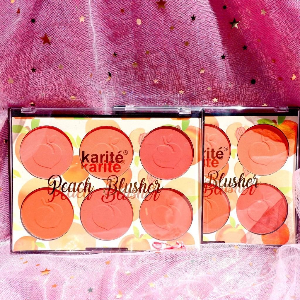 Phấn má kiêm phấn mắt Karité Peach Blusher 50g