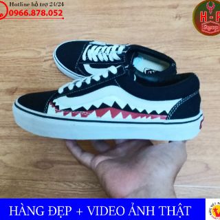 ⚡[SALE ] Giày vans old skool cá mập đen