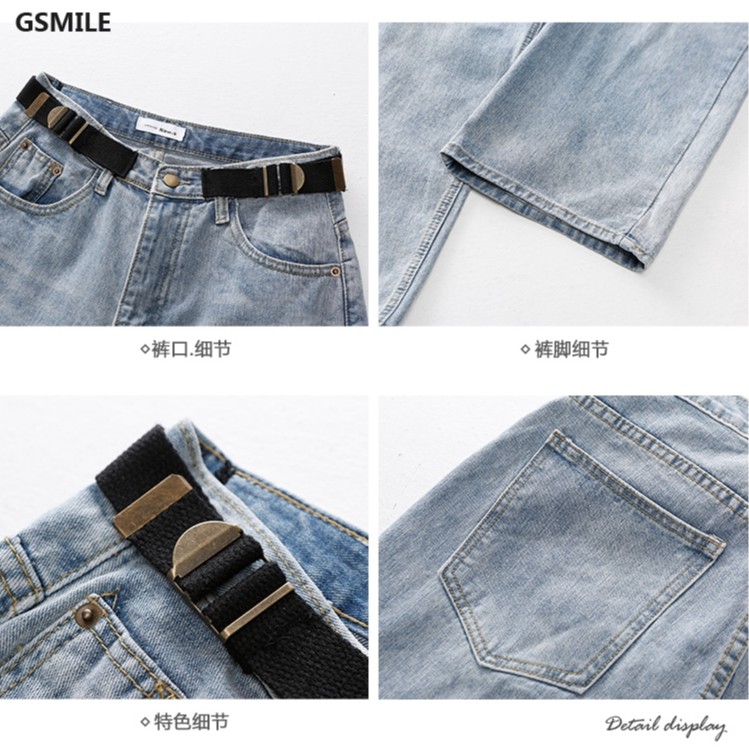 Quần jeans nữ ống rộng phong cách Hàn Quốc | BigBuy360 - bigbuy360.vn