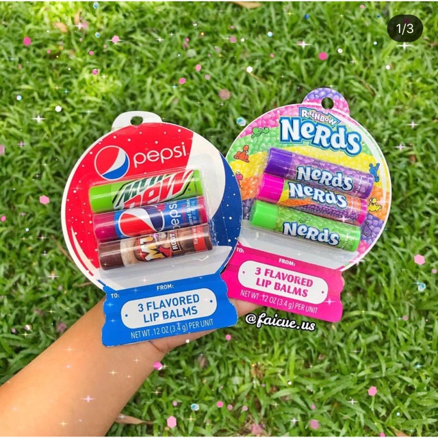 Set 3 lip balm