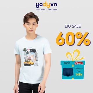 Áo phông nam Yody The Sun thấm hút thoáng mát TSM4209
