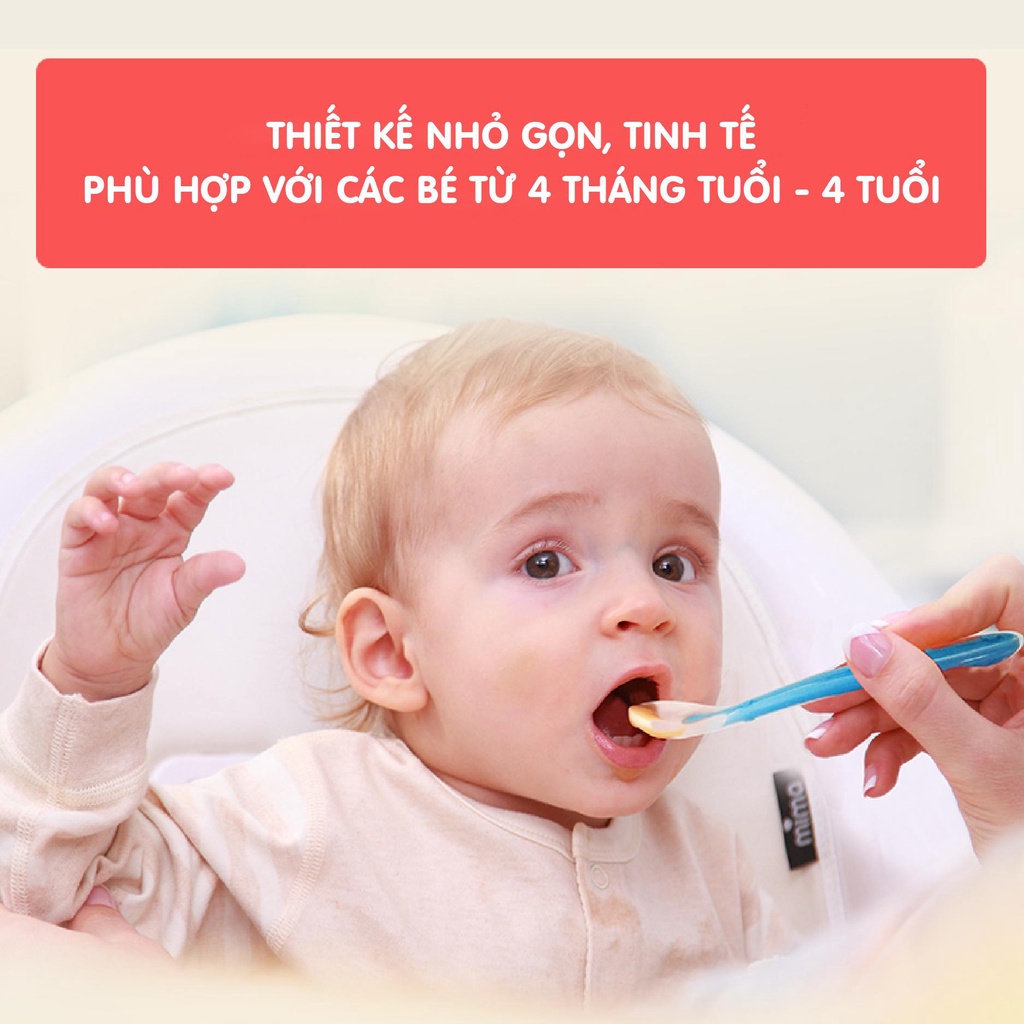 Muỗng Thìa Nhỏ Ăn Dặm Silicon Siêu Mềm Cho Bé Có Kèm Hộp Đựng