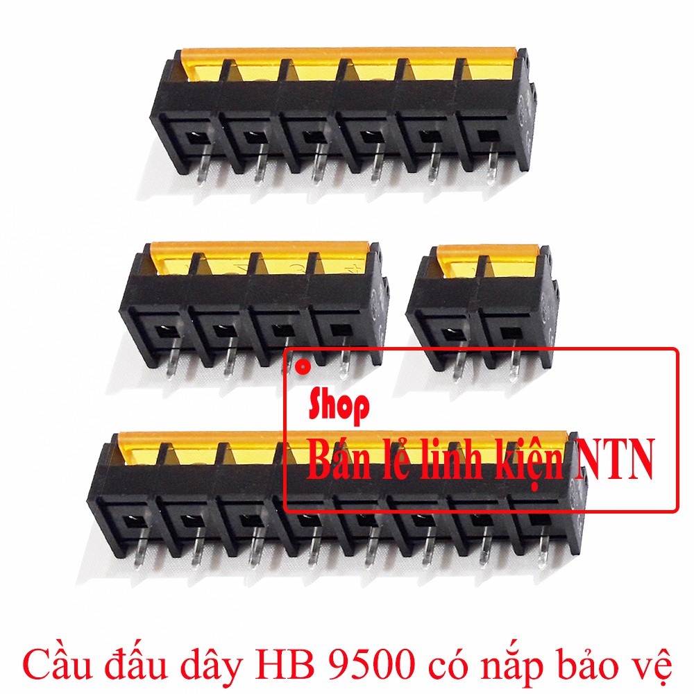 Cầu đấu dây HB 9500 có nắp bảo vệ các loại