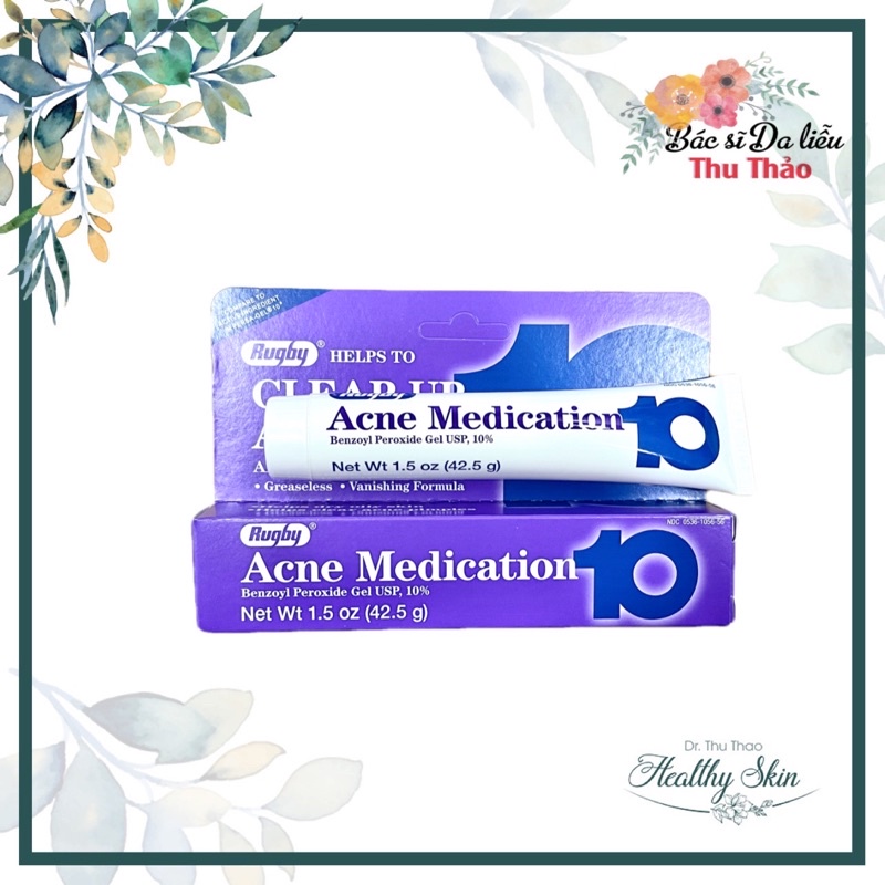 KEM DÙNG DA MỤN BENZOYL PEROXIDE 10 - CLEAR UP ACNE MEDICATION 10