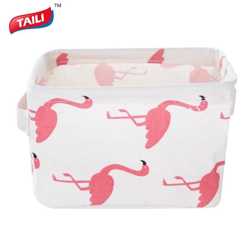 Giỏ đựng đồ TAILI 02 vải cotton lanh chống nước phong cách Bắc Âu độc đáo
