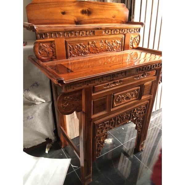 Bàn cúng gỗ ngang 1m07