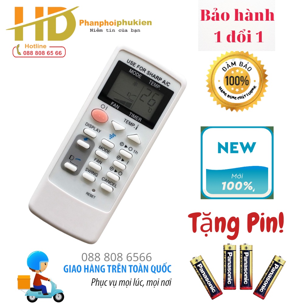 Điều Khiển Điều Hòa SHARP CRMC-A746JBEZ, CRMC-A791JBEZ - Remote máy lạnh Sharp