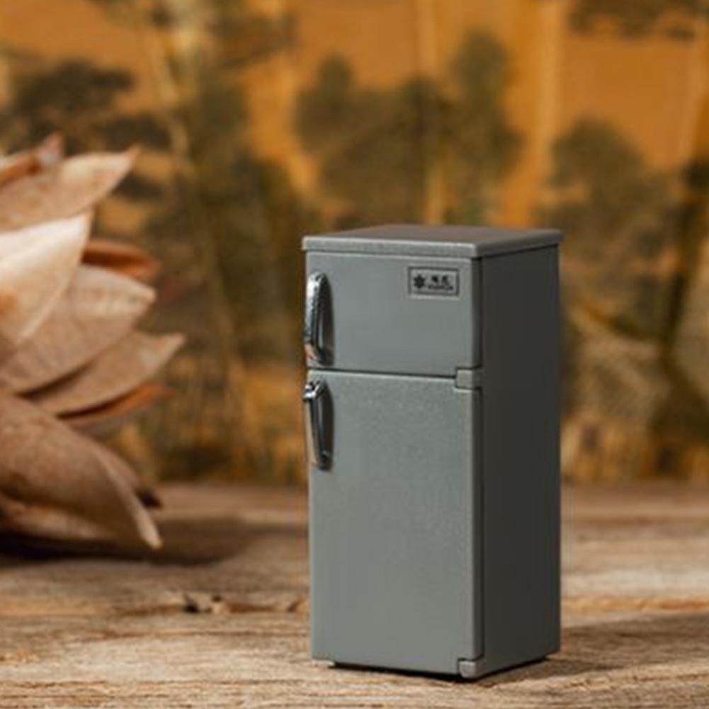 Tủ Lạnh Nhựa Mini Tỉ Lệ 1:12 Cho Nhà Búp Bê M5N3