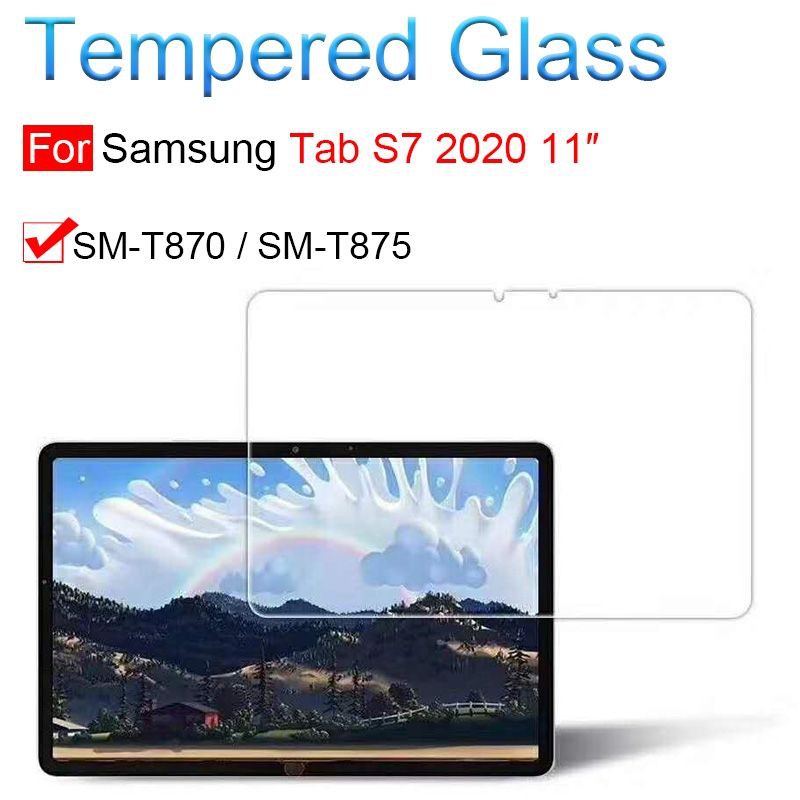 Kính Cường Lực Bảo Vệ Màn Hình Cho Samsung Galaxy Tab S7 / S7 + Plus trong suốt kèm phụ kiện dán