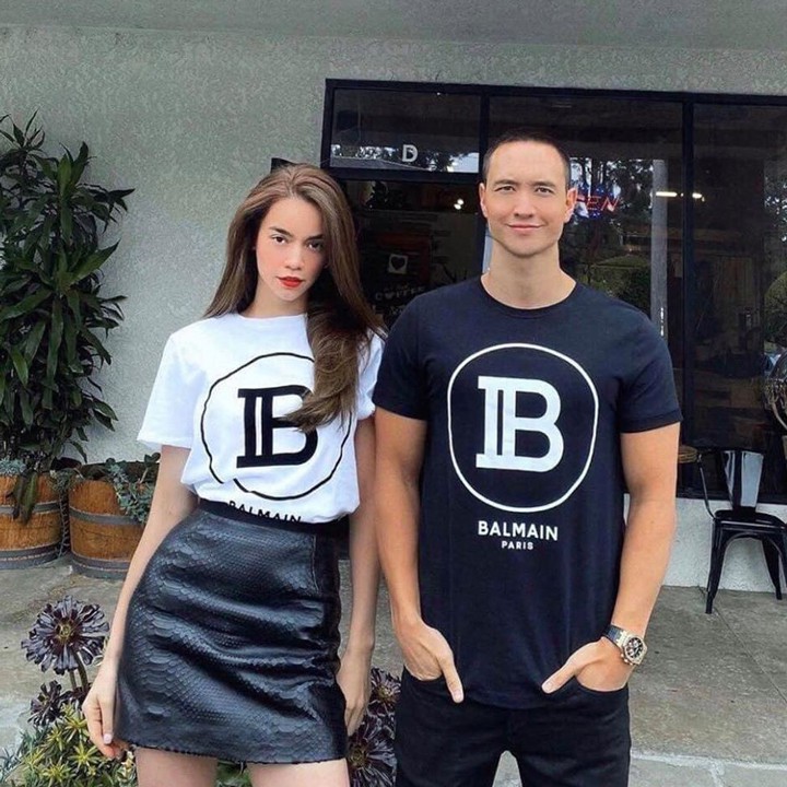 Áo Thun Đôi Tình Nhân Màu Trắng In Chữ IB BALMAIN Local Brand DLX