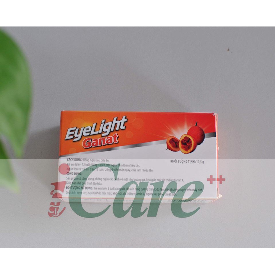 EYELIGHT GANNAT VIÊN UỐNG BỔ SUNG CHO MẮT KHỎE ĐẸP | Thế Giới Skin Care