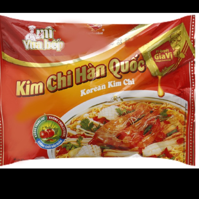 Mì Vua Bếp kim chi Hàn Quốc gói 80g
