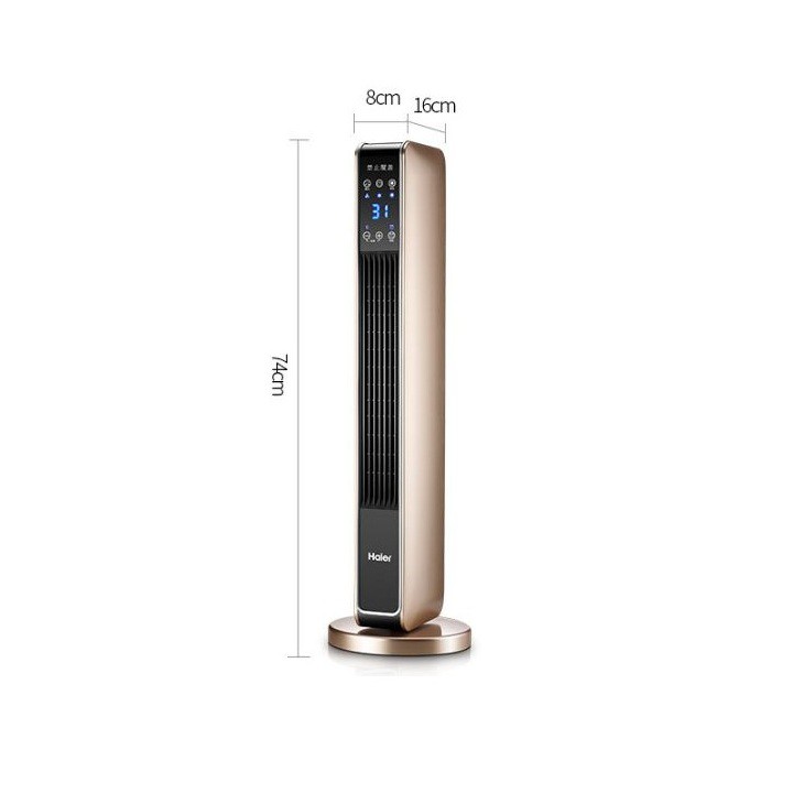 Quạt sưởi 2 chiều cao cấp Haier   có điều khiền từ xa - hiển thị nhiệt độ - Quạt sưởi gia đình chính hãng chất lượng