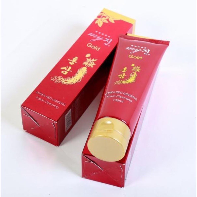 Sữa rửa mặt hồng sâm đỏ My Gold Korea Red Ginseng Foam Cleanser 130ml